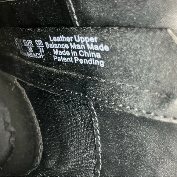 Naturalizer Sleek Black Leather Chunky Block Heeled Ankle Boots - Picture 7 of 9